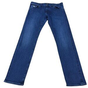 Boss Hugo Boss Maine Regular Fit Blue Jean Men's Stretch Denim Pants, Sz 36/32